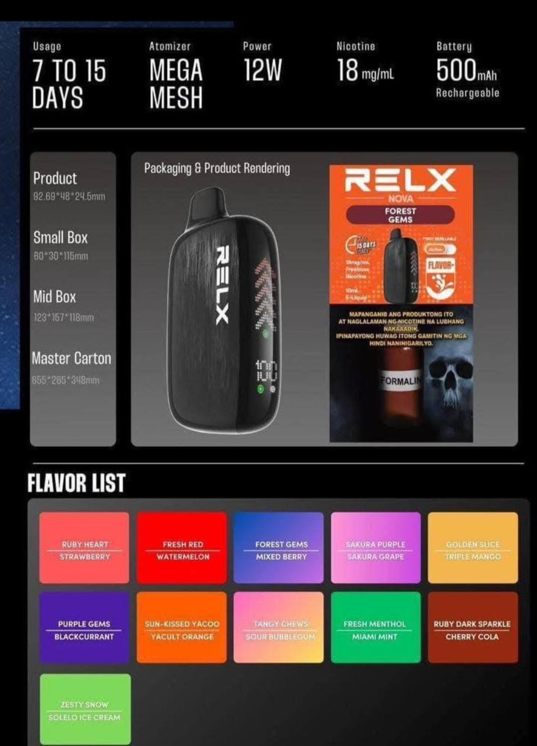 Relx Nova Disposable Pod