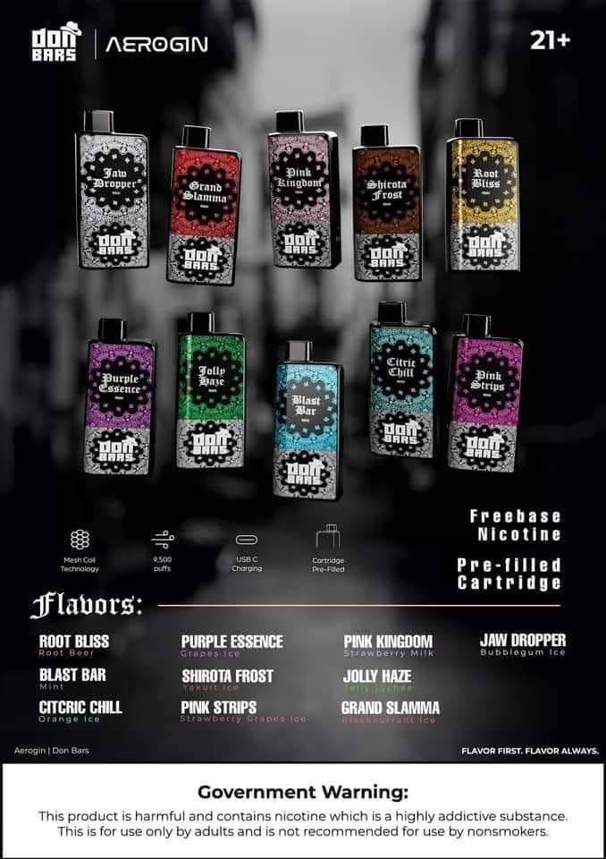 Don Bars Pre-filled Pod & Battery (V1 Compatible)